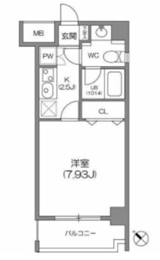 ルクレ森下レジデンス　303号室　間取り