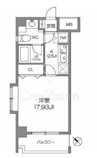 ルクレ森下レジデンス　604号室　間取り