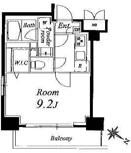 エスモア森下　301号室　間取り