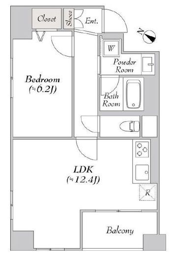 エスモア森下　303号室　間取り