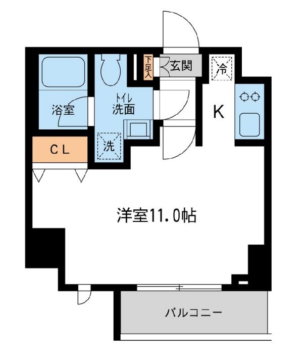 プライムアーバン住吉2　206号室　間取り