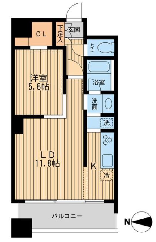 ドゥーエ清澄白河　502号室　間取り