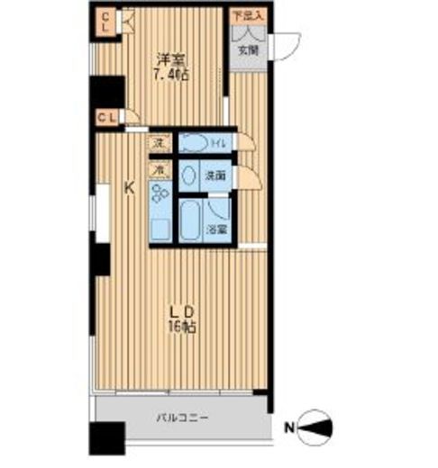 ドゥーエ清澄白河　405号室　間取り