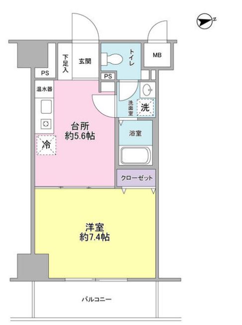 ヴェルデ東日本橋　403号室　間取り
