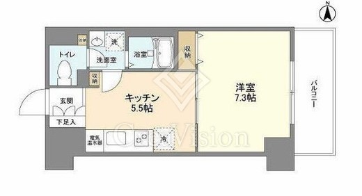ヴェルデ東日本橋　204号室　間取り