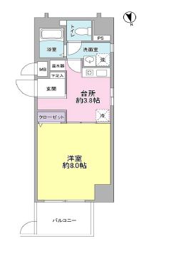 ヴェルデ東日本橋　305号室　間取り