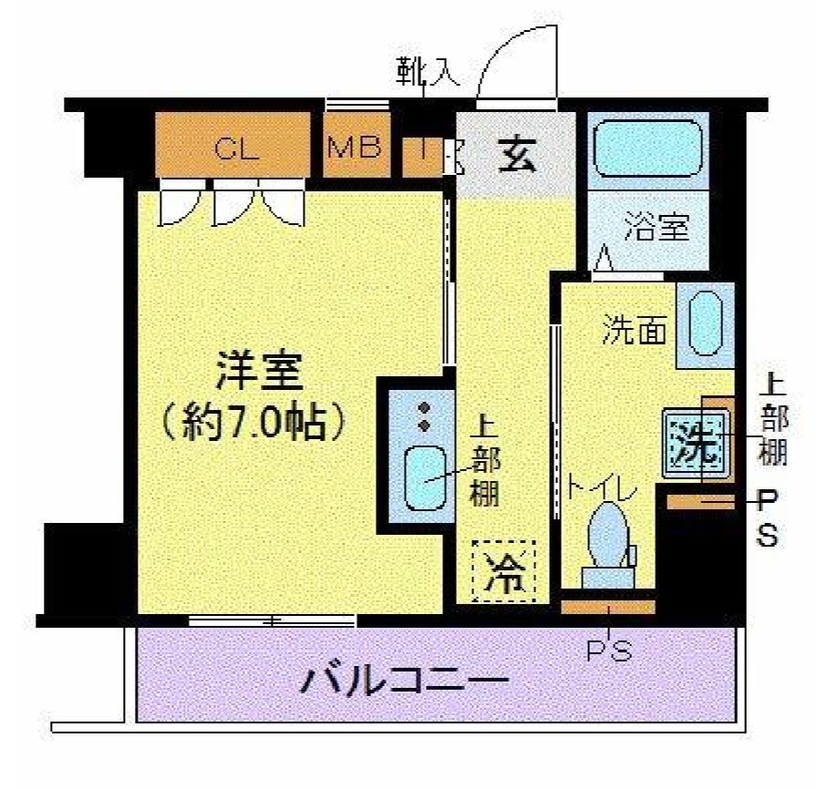 ジェノヴィア東日本橋駅前グリーンヴェール　606号室　間取り
