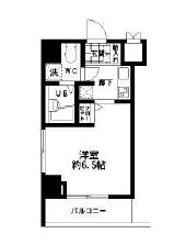 HF東日本橋レジデンス　406号室　間取り