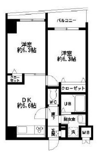 HF東日本橋レジデンス　503号室　間取り