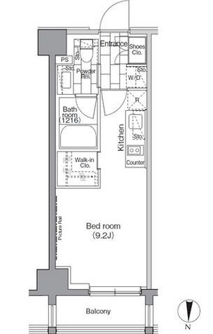 パークハビオ東陽町　804号室　間取り