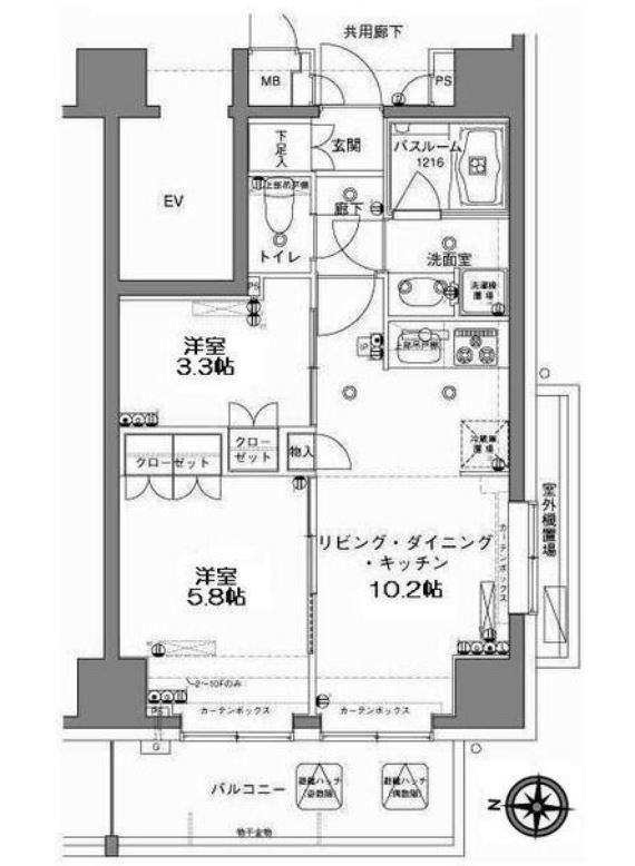 MFPRコート木場公園　901号室　間取り