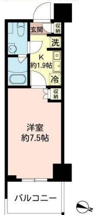 MFPRコート木場公園　420号室　間取り