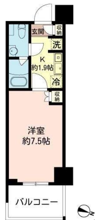 MFPRコート木場公園　520号室　間取り