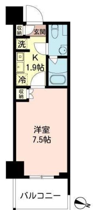 MFPRコート木場公園　619号室　間取り