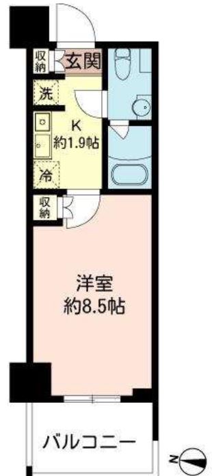 MFPRコート木場公園　307号室　間取り