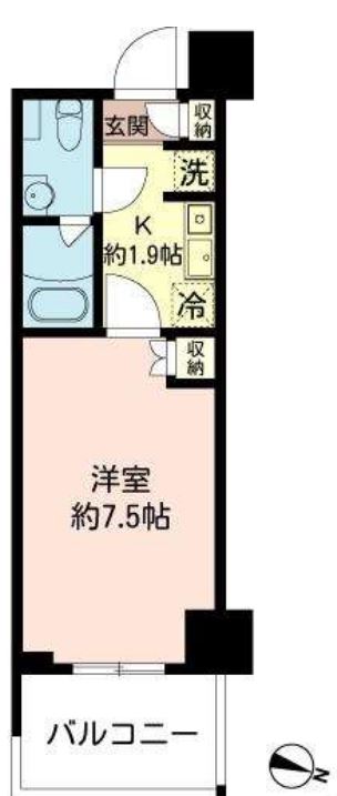 MFPRコート木場公園　1120号室　間取り