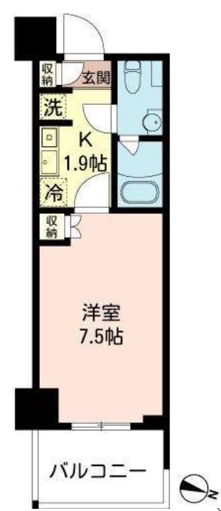 MFPRコート木場公園　1317号室　間取り