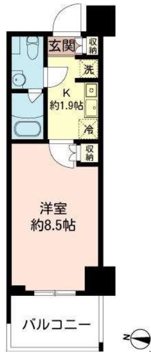 MFPRコート木場公園　1008号室　間取り