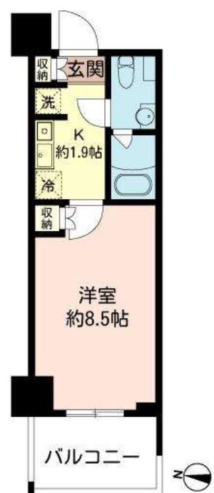 MFPRコート木場公園　909号室　間取り
