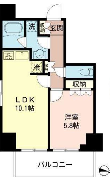 MFPRコート木場公園　1122号室　間取り