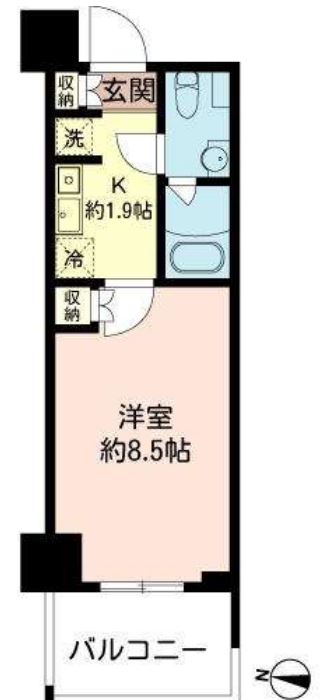 MFPRコート木場公園　307号室　間取り