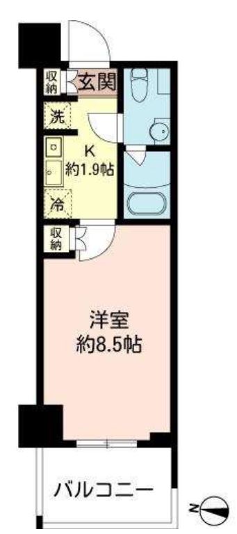 MFPRコート木場公園　1309号室　間取り