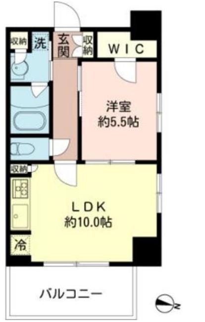 MFPRコート木場公園　1012号室　間取り