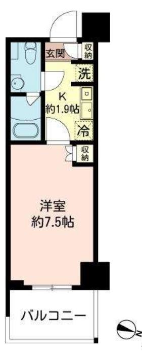 MFPRコート木場公園　1420号室　間取り