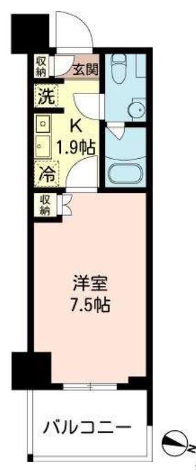 MFPRコート木場公園　915号室　間取り