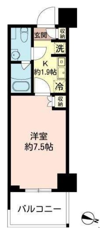 MFPRコート木場公園　618号室　間取り