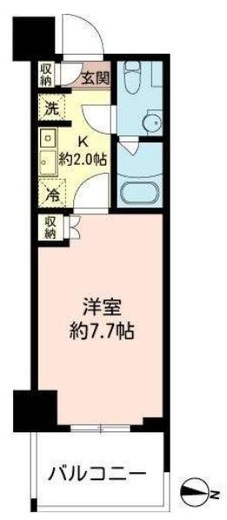 MFPRコート木場公園　513号室　間取り