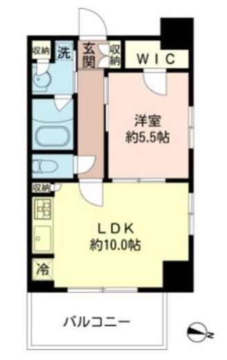 MFPRコート木場公園　712号室　間取り