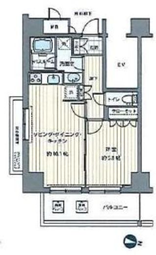 MFPRコート木場公園　922号室　間取り