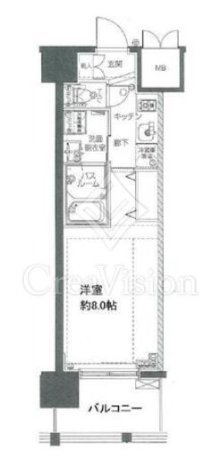 ZOOM東陽町　803号室　間取り