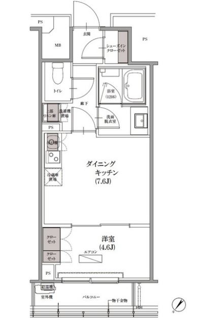 SKナインティ門前仲町　902号室　間取り