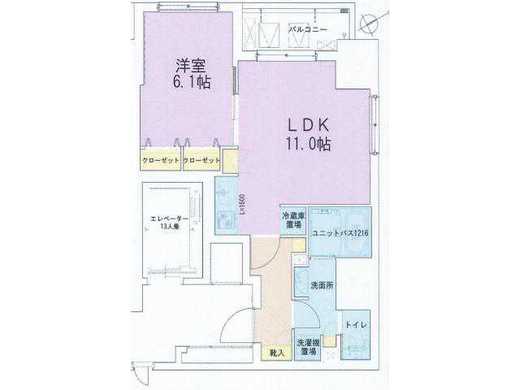門前仲町レジデンス八番館　203号室　間取り