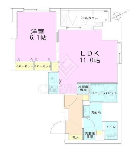 門前仲町レジデンス八番館　703号室　間取り