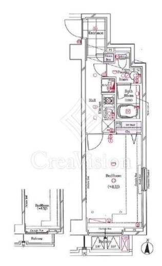 ガリシア菊川エストゥディオ　201号室　間取り