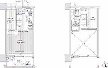 カスタリア中延　1204号室　間取り