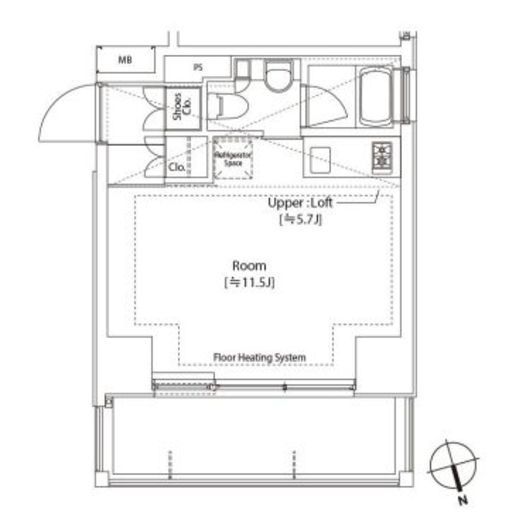 カスタリア中延　301号室　間取り