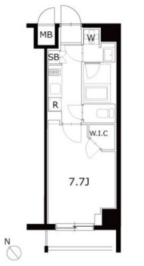 KDXレジデンス豊洲　509号室　間取り