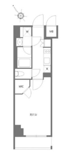 KDXレジデンス豊洲　616号室　間取り