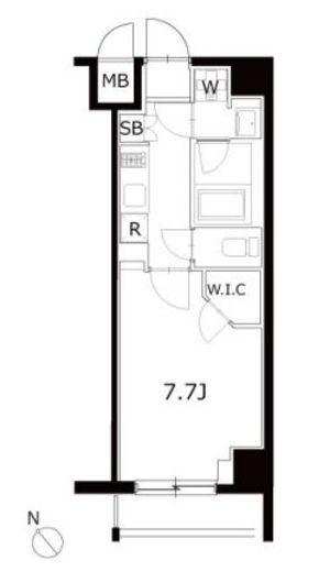 KDXレジデンス豊洲　801号室　間取り