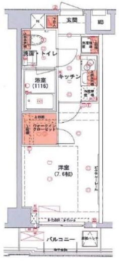 ハーモニーレジデンス清澄ガーデン　204号室　間取り