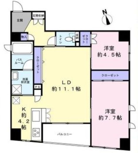 グリーンパーク日本橋アペゼ　3F1号室　間取り