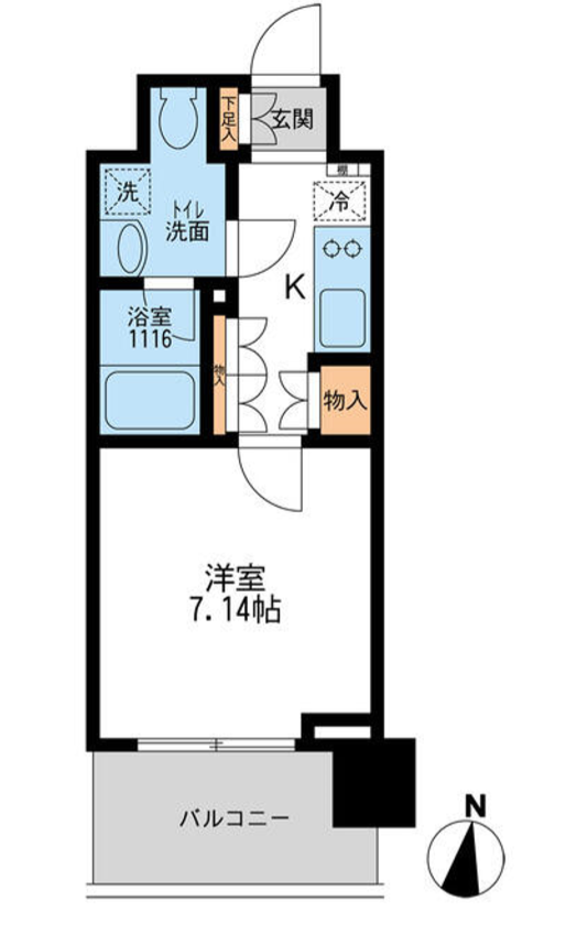 アーデン清澄白河　1202号室　間取り