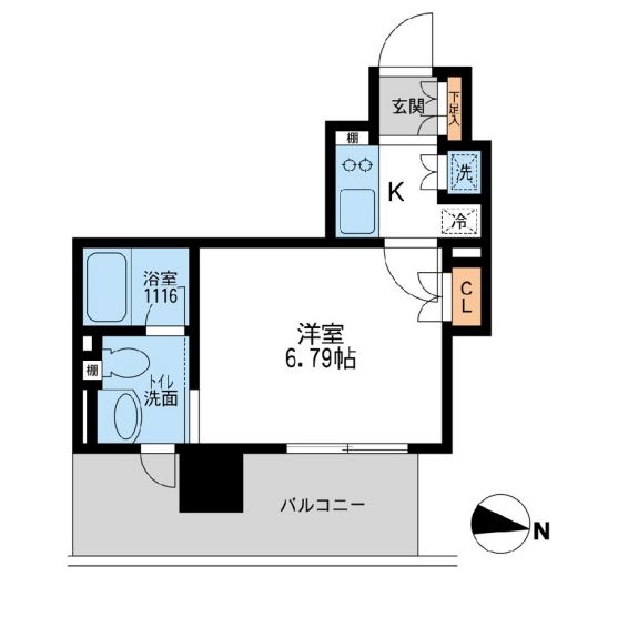 アーデン清澄白河　406号室　間取り