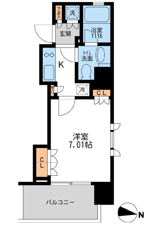 アーデン清澄白河　507号室　間取り