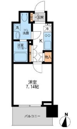 アーデン清澄白河　802号室　間取り