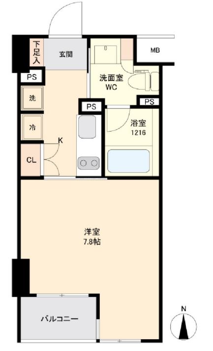 セリーズ門前仲町　603号室　間取り